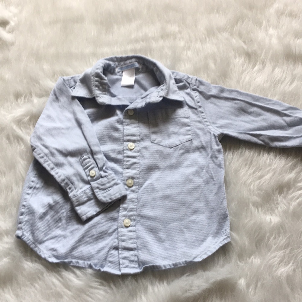 Long sleeve button down shirt size 12-18 months